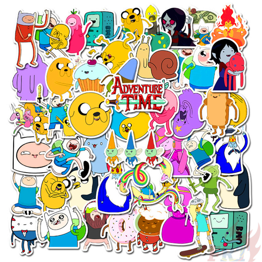 ❉ Adventure Time with Finn and Jake - Series 02 Stickers ❉ 50Pcs/Set Mixed Luggage Laptop Skateboard Doodle Stickers