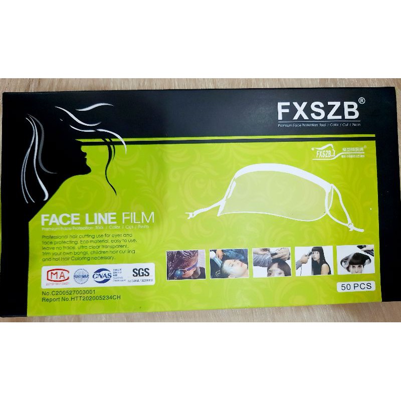 Choàng tai che mặt bảo vệ an toàn khi uốn,duỗi,nhuộm hóa chất cao cấp  nhỏ gọn ,bảo vệ che chắn chuyên dụng.