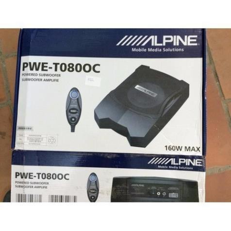 Loa siêu trầm ALPINE PWE-T080OC SWE-1080 súp gầm sub bass gầm ghế ô tô