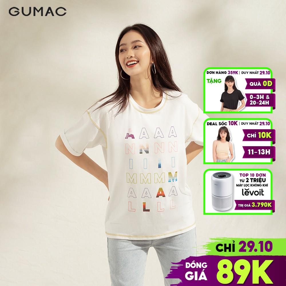 [Mã WABRGM11 giảm 10% đơn 250K] Áo thun nữ in ANIMAL GUMAC đủ màu đủ size, thiết kế basic ATA1115