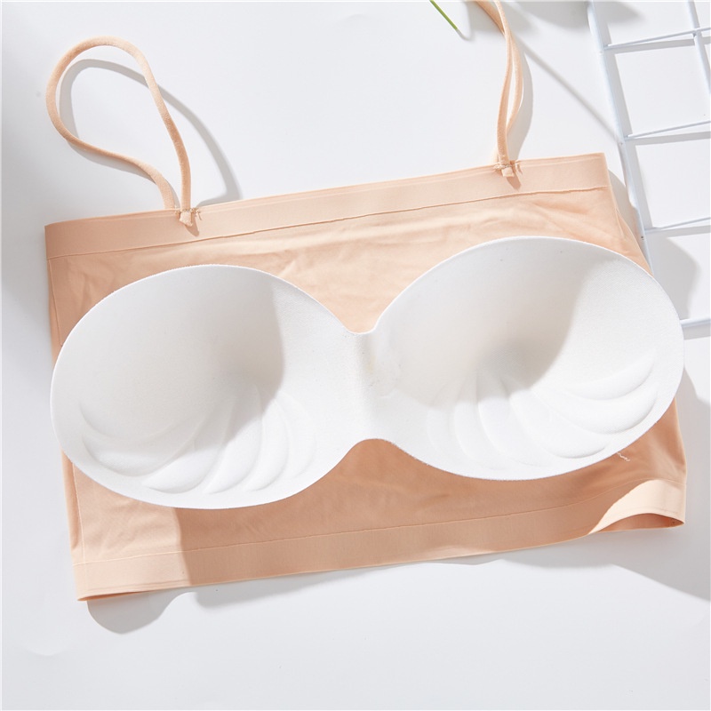 Áo Bra Su Eva Bra Trơn Quây 2 Dây Đệm Mỏng Thoáng Mát - 8881