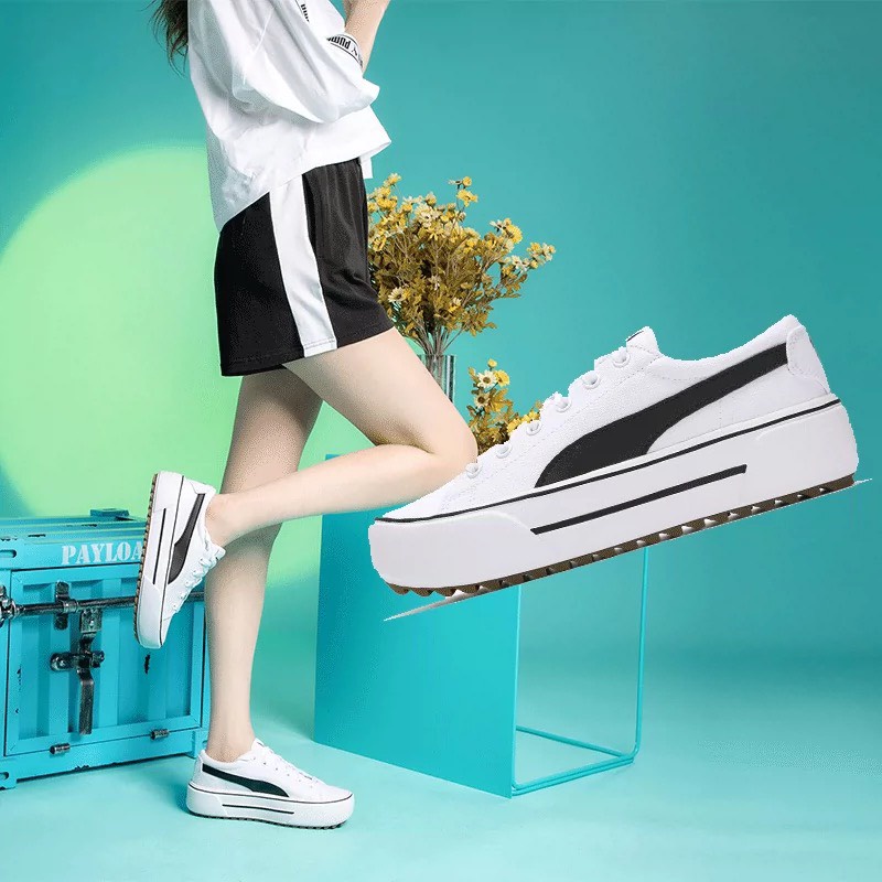 Giày Thể Thao Nữ Báo Đen Kaia Platform Hack Dáng 6cm Dễ Phối Đồ Năng Động