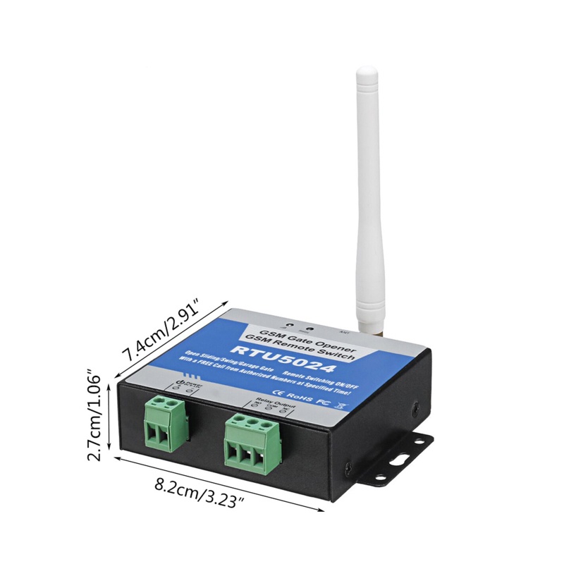 Công Tắc Điều Khiển Từ Xa SMS 2G GSM Gate Open RTU5024 Cho Điện Thoại Di Động