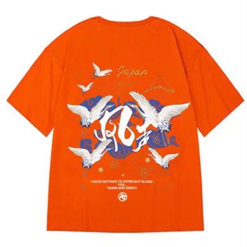 Áo Thun Tay Ngắn Thời Trang Phong Cách Nhật Năng Động Cho Nam Size M-8XL