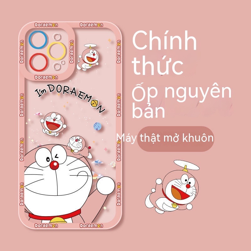 Ốp Điện Thoại Trong Suốt In Hình Doraemon Cho iPhone 13 13 13pro 13promax