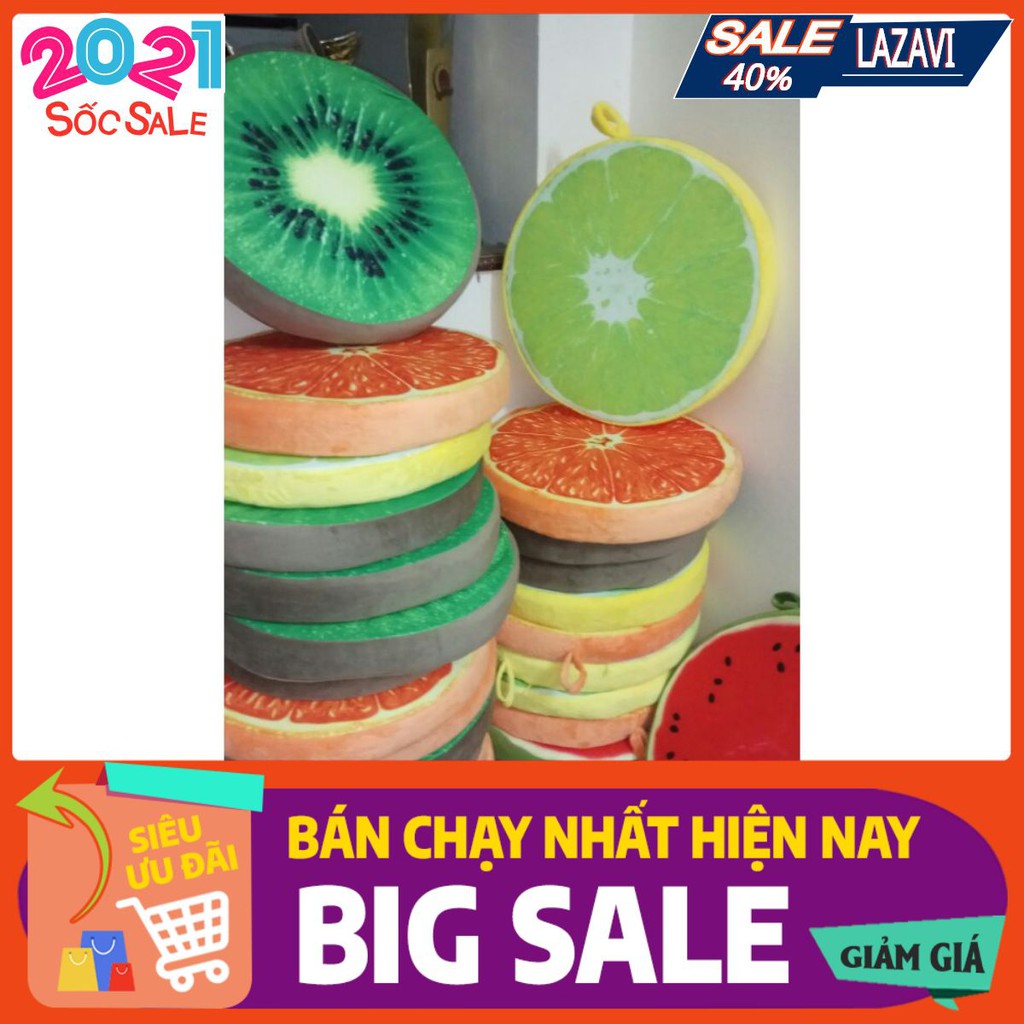 Gối 3D, Vải Nhung Lông, Hình Trái Cây