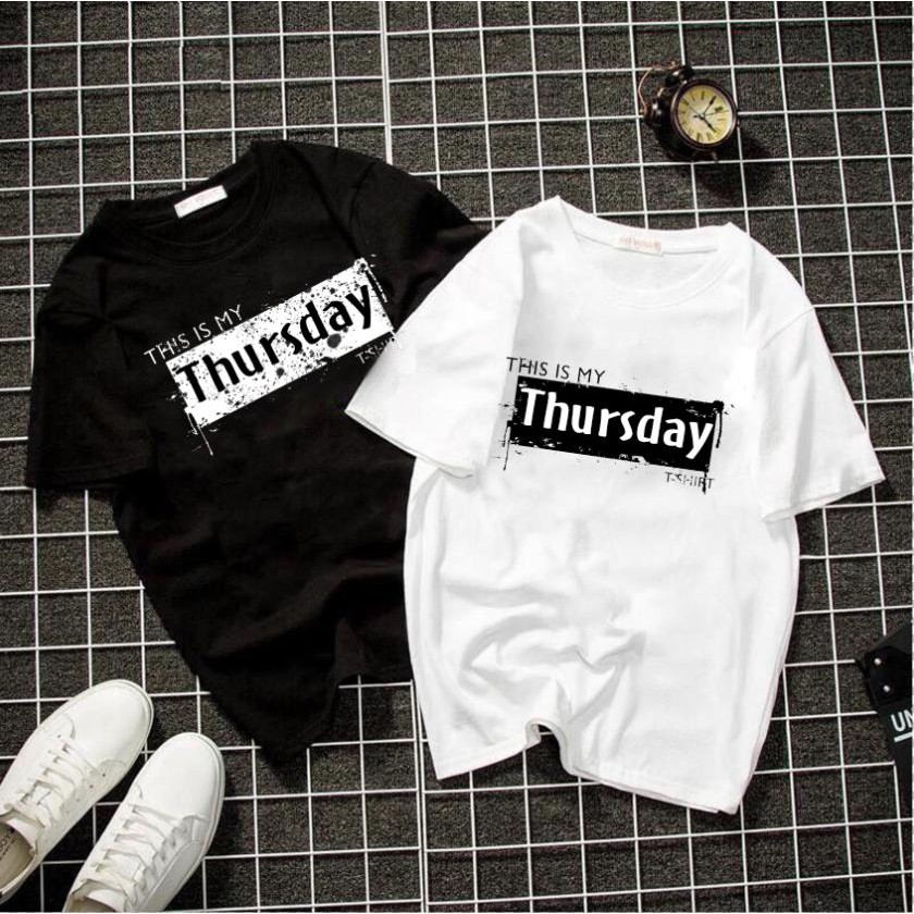 ÁO THUN Unisex monday - sunday nam nữ độc đẹp 2 MÀU ĐEN TRẮNG giá rẻ