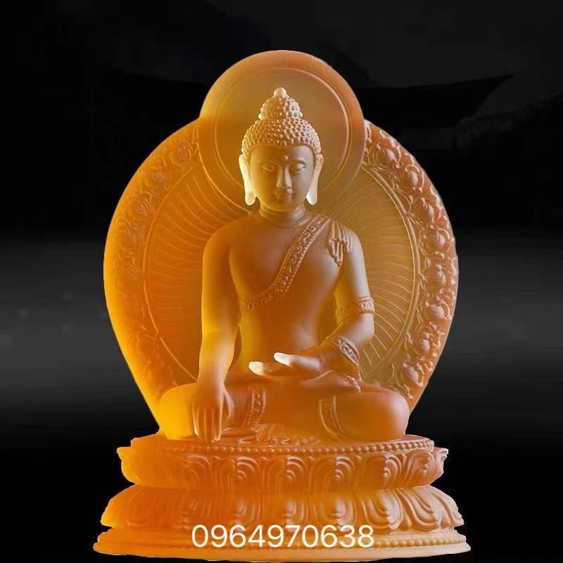 Tượng Dược Sư Lưu Ly Có Hào Quang Size To