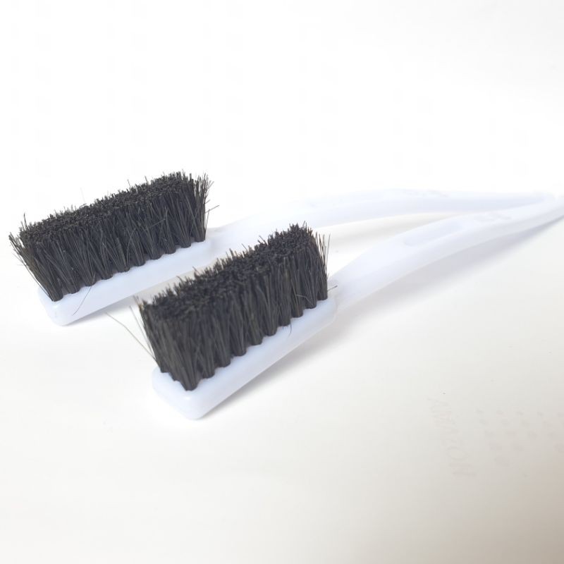 Bàn chải rửa sên vệ sinh chi tiết máy 3 hàng lông màu đen