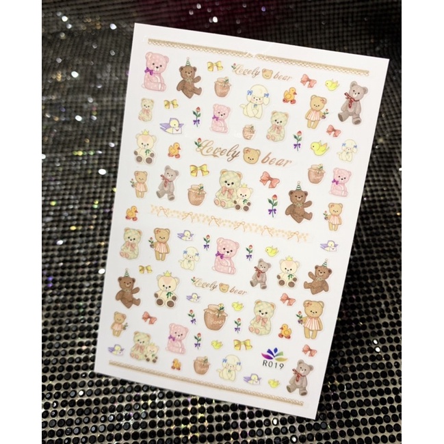 Hình dán sticker GẤU nhiều loại