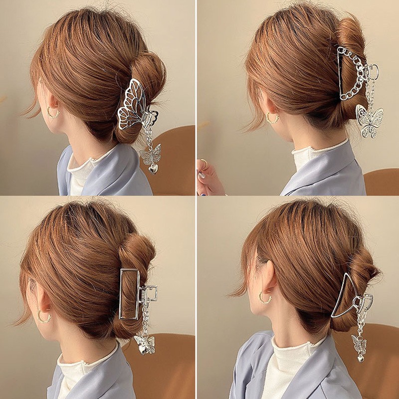 Kẹp tóc hình bướm phong cách Hàn Quốc, kẹp nơ xinh, sang chảnh, kẹp còng cua thời trang dành cho nữ