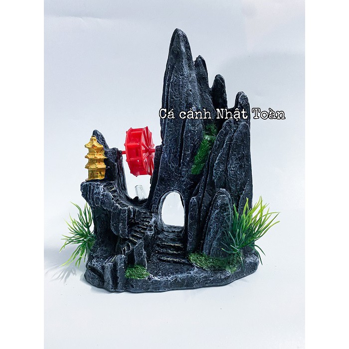 TIỂU CẢNH TRANG TRÍ HỒ CÁ NON BỘ 14x7x19cm