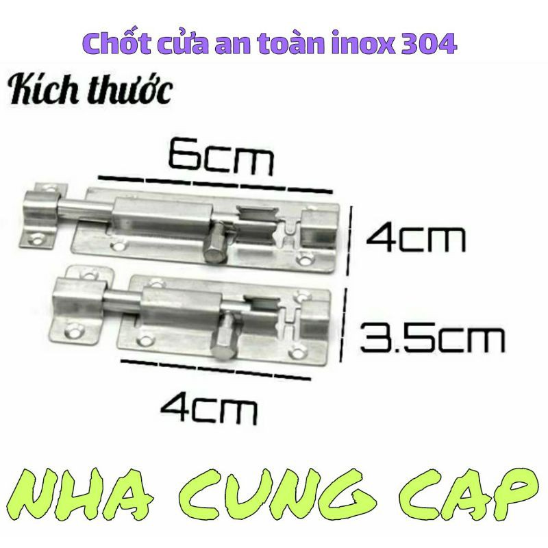 CHỐT CỬA AN TOÀN INOX 304