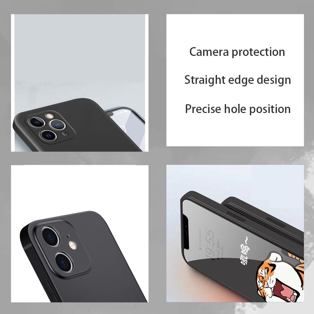 Ốp Điện Thoại Hình Vuông Màu Đen Họa Tiết Demon slayer enmu Baba304 Cho infinix Hot11s NFC Note 10 Pro