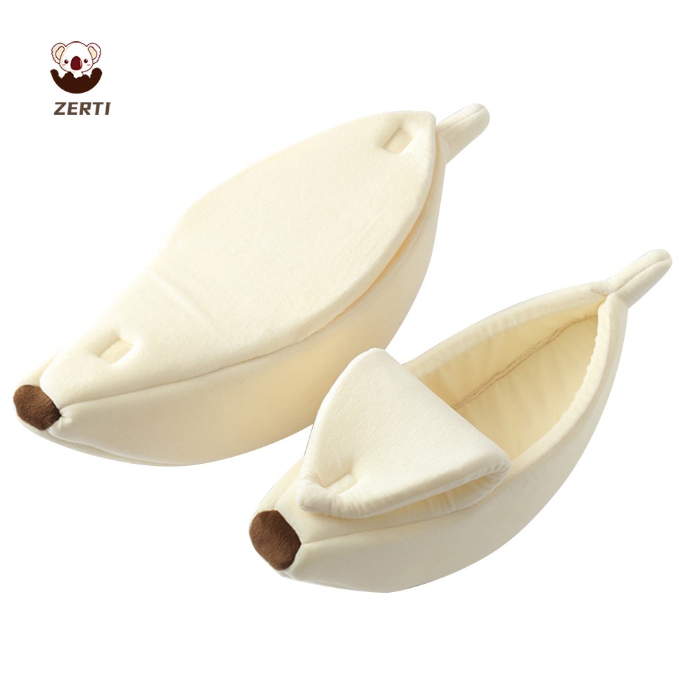 Chất liệu mềm mại êm ái siêu thoải mái giường pet hình chuối thú cưng / chó mèo phổ thông / phù hợp mọi kích cỡ / ổ thú cưng mùa hè