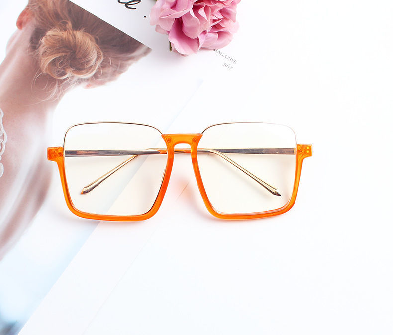 Mắt Kính Gọng Lớn Chống Ánh Sáng Xanh Phong Cách Retro