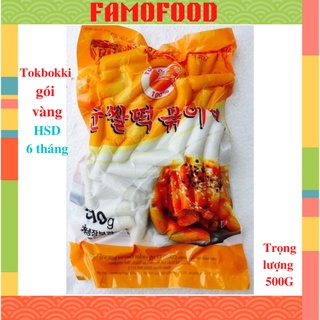 Tokbokki ăn liền bánh gạo Hàn Quốc gói vàng Famofood 500g