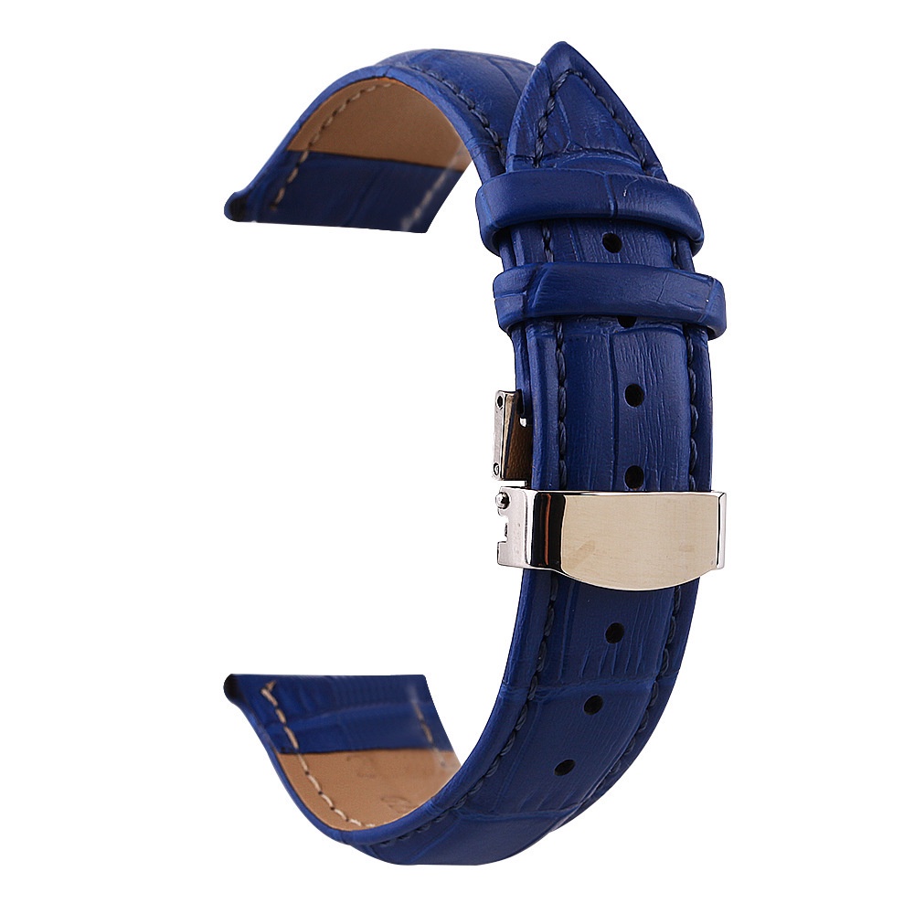 Dây Đeo Bằng Da Bò Mềm Có Khóa Hình Bướm Cho Tissot 1853 Seiko 1853 14mm 14mm 16mm 19mm 20mm 21mm 22mm