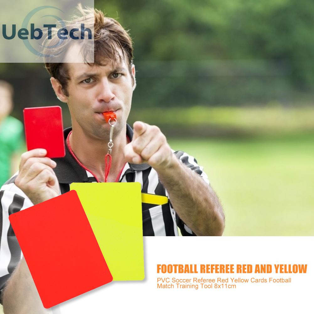 Thẻ trọng tài bằng nhựa PVC 8x11cm chuyên dụng cho trọng tài bóng đá