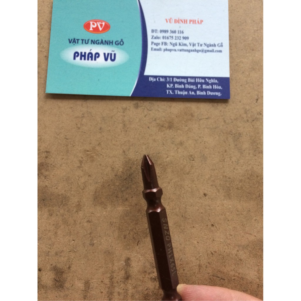 Đầu vít 3 ke PH1 bắt vít đầu nhỏ 1 hộp/10 cái - ngành gỗ