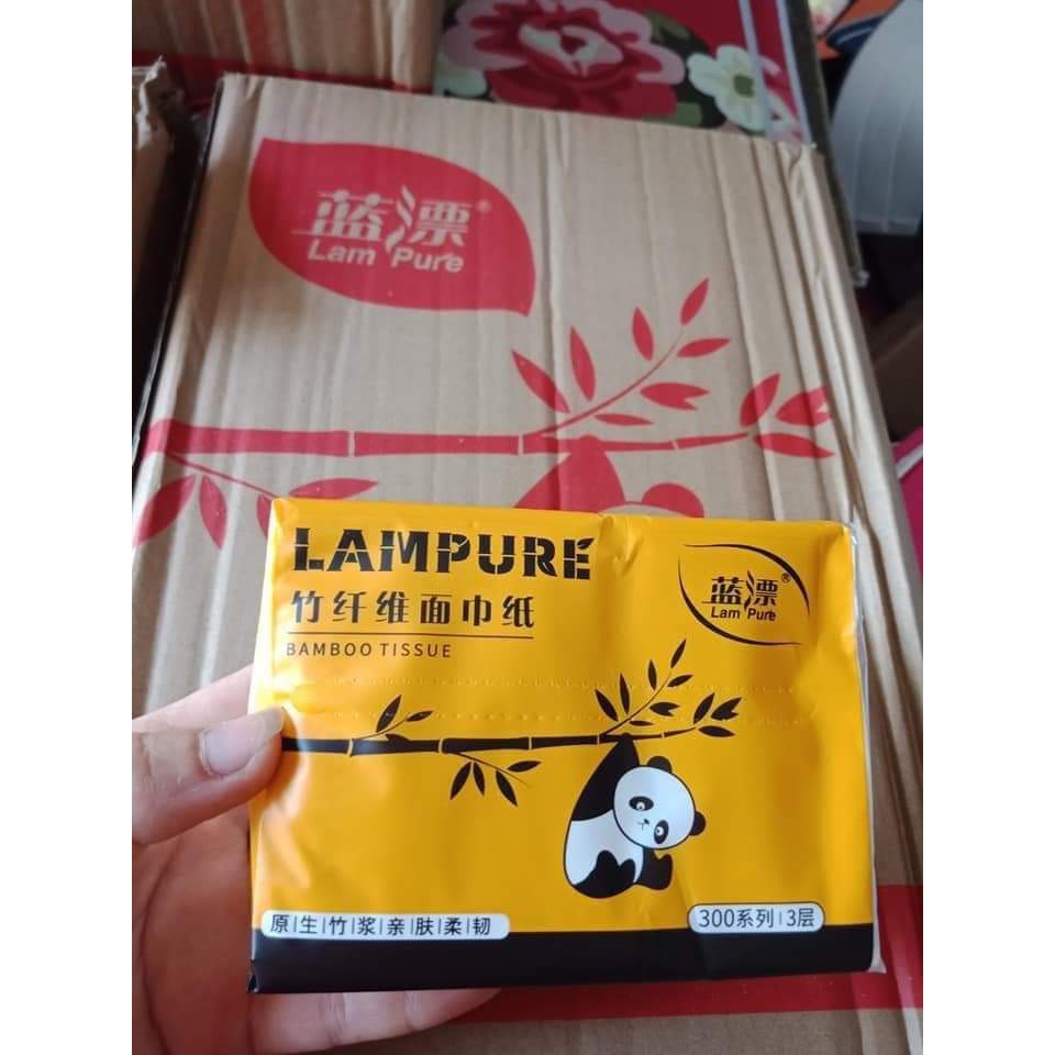 01 Gói Giấy ăn Gấu Trúc Mẫu mới LAMPURE