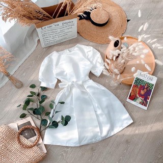 [Mã SKAMLTSW8 giảm 10% đơn 100K] Đầm Phi Tafta Tùng Xoè