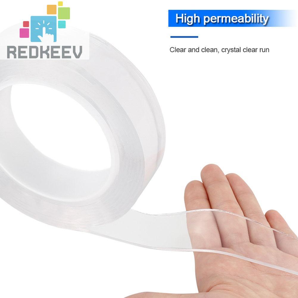 Cuộn băng keo hai mặt nano trong suốt siêu dính đa năng tiện lợi