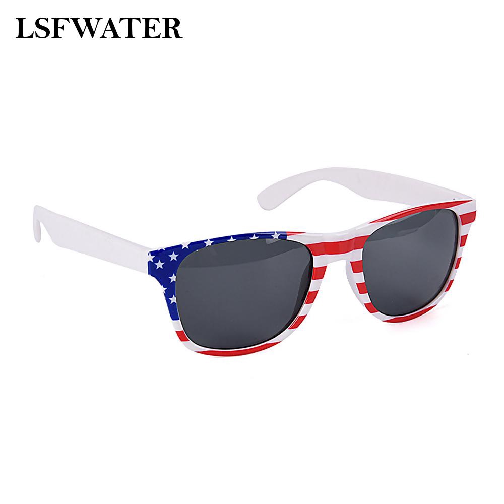Sunglasses UV400 Adults Eyewear Plastic Frame Flag Novelty Lovely