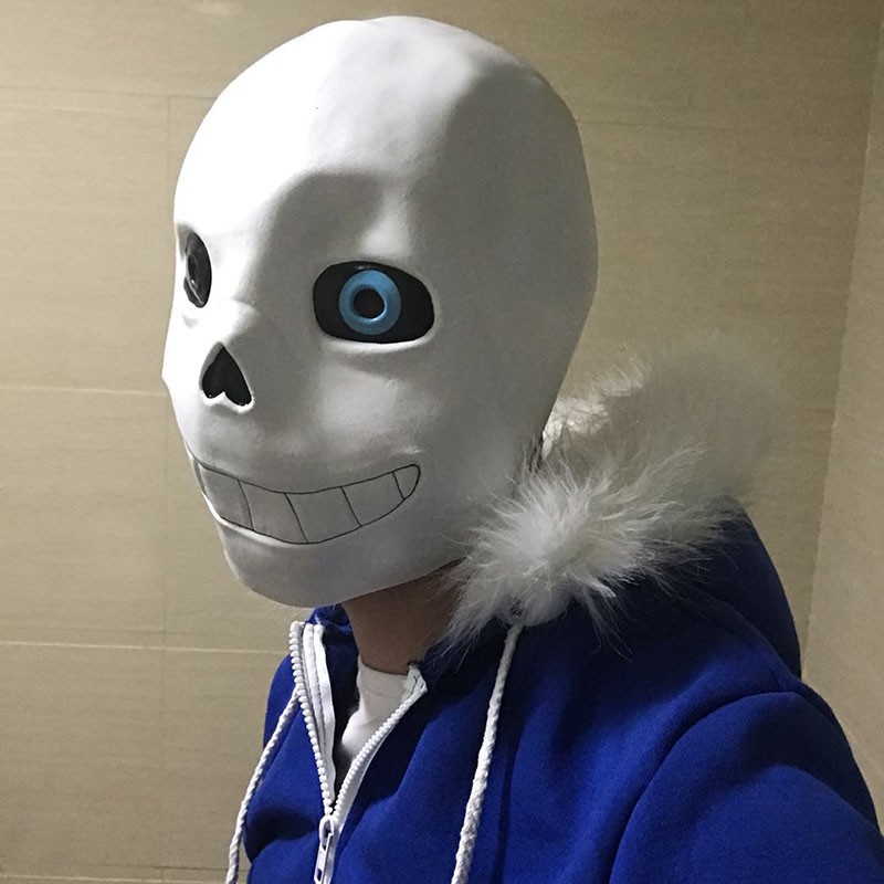 Mặt Nạ và Áo khoác Halloween Undertale Truyền Thuyết Cosplay Sans (Bán Riêng)