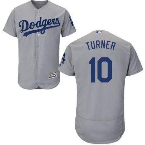 Áo tay ngắn in tên cầu thủ bóng chày Dodgers 10 Justin Turner thời trang cho nam  ཾ ྇