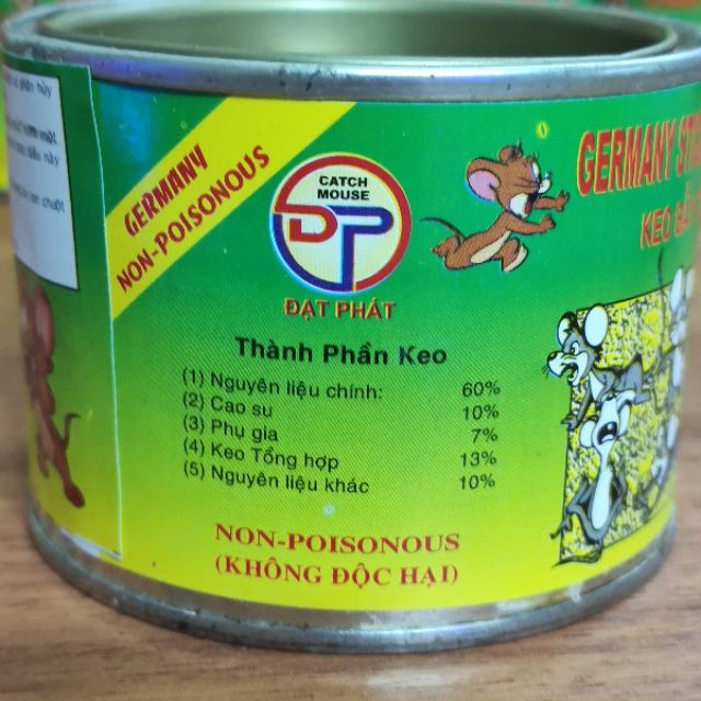 Keo bẫy chuột / Keo dán chuột ĐẠT PHÁT - hũ 140g / Có thể dùng để bẫy côn trùng &amp; chim chóc