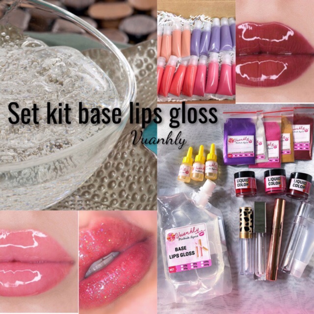 BỘ KIT SON BÓNG - SET BASE GLOSS nguyên liệu Mỹ phẩm handmade