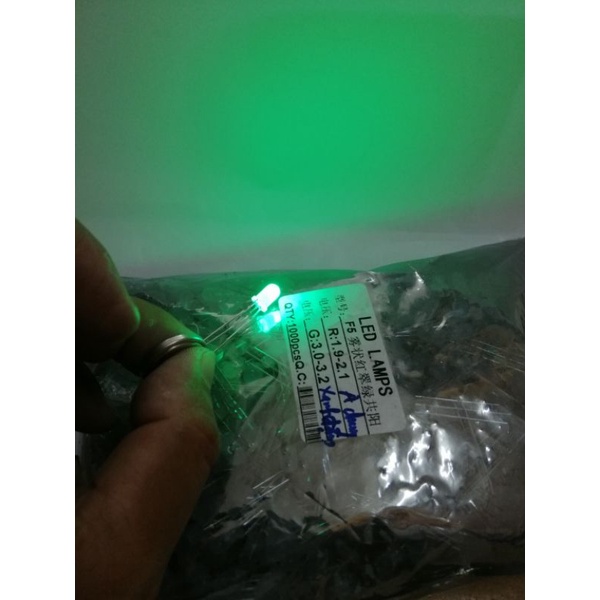 5 chiếc LED 3mm 5mm 2 màu đỏ xanh A chung K chung