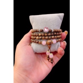 Vòng Tay Trầm Hương 108 Hạt Mix Char pandora