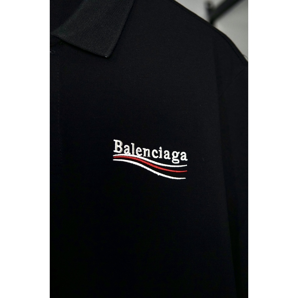 Áo thun POLO BALENCIAGA Nam Nữ Cổ Bẻ - Vải Cá Sấu Cotton Trẻ Trung