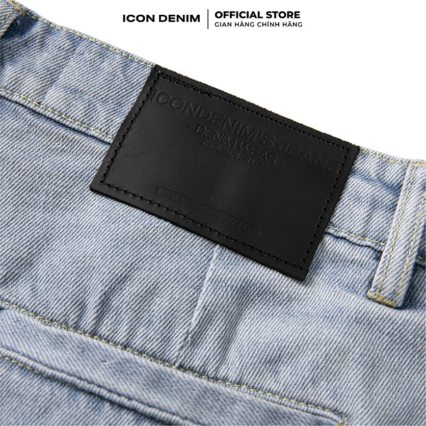 Quần Jean Baggy Nam ICON DENIM Trơn Wash | BigBuy360 - bigbuy360.vn