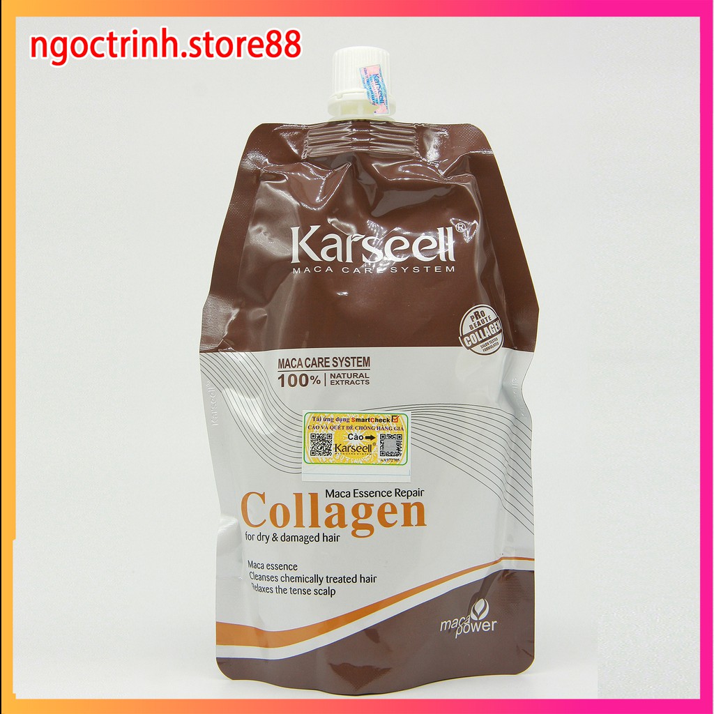 Kem ủ tóc collagen ủ tóc dầu ủ tóc hấp phục hồi tóc COLAGEN KARSEELL túi 500ml – hũ 500ml hàng chính hãng