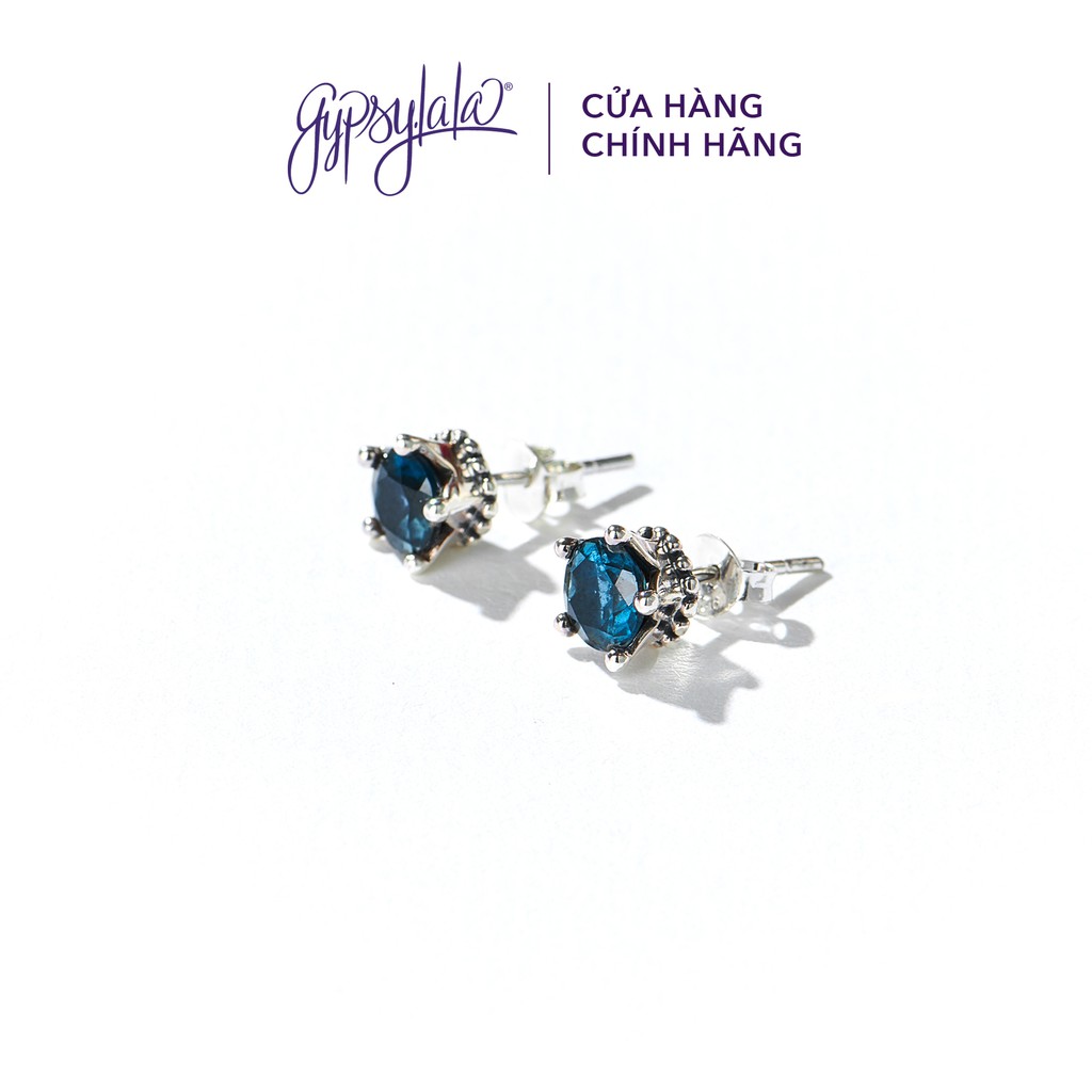 Bông Tai Bạc 925 Đá Topaz Thiên Nhiên Tình Yêu Hy Vọng SP003241 Gypsy.lala