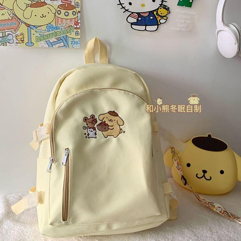 Ba Lô Đi Học Mềm Mại Sức Chứa Lớn Thiết Kế Tối Giản Dễ Thương Phong Cách Nhật Bản Cho Nữ Sinh Trung Học