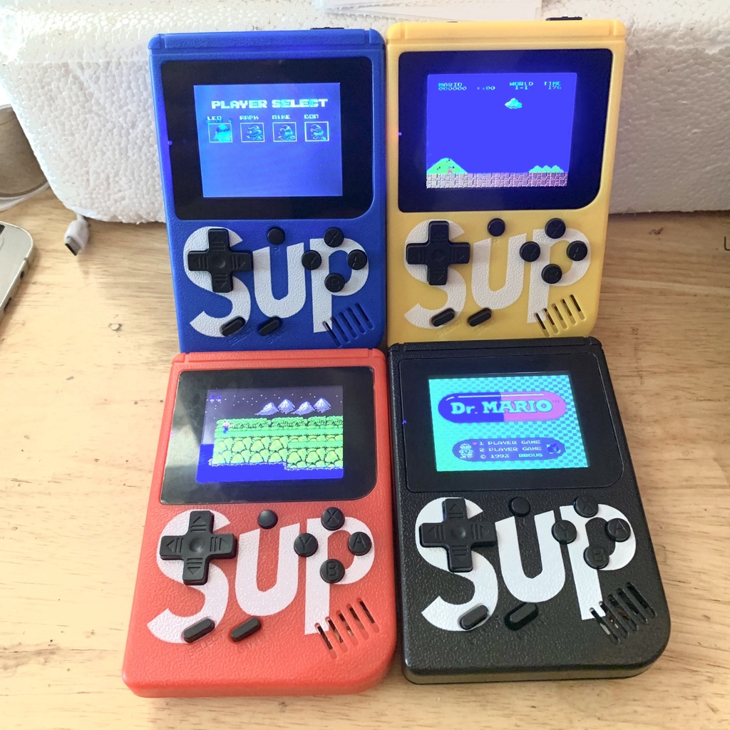 Máy chơi game cầm tay 4 nút Sup 400 Trò Chơi Contra, mario ,Tùy chọn tay cầm kèm theo, Kết Nối Tivi Hỗ Trợ Cho 2 Người