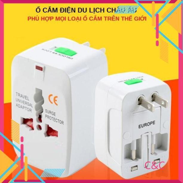 Ổ cắm điện đa năng du lịch Universal Travel Adapter nhiều đầu