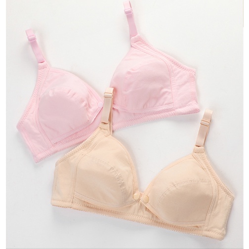 Áo lót bà bầu và cho con bú mở cúc tiện lợi, thoáng khí, không bí, không gọng, không đệm 100% cotton