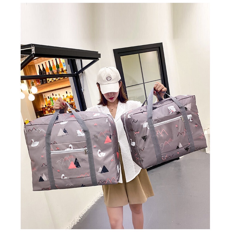 Túi Du Lịch, Đựng Đồ Gấp Gọn Chống Nước, Có Đai Gài Hành Lý Chắc Chắn