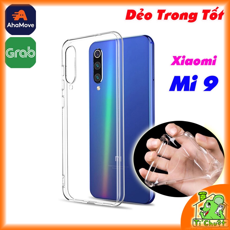 [Loại Tốt] Ốp lưng Xiaomi Mi 9 Silicon Dẻo Trong Suốt