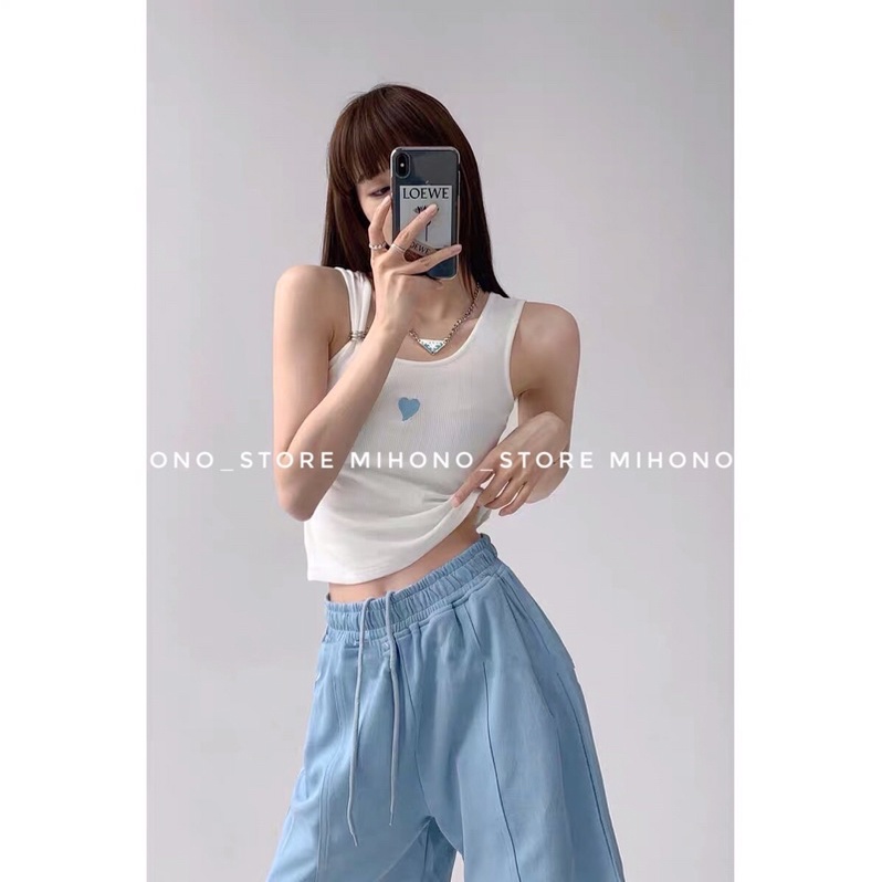 【Order】Áo Croptop Thun Gân Co Giãn mát mẻ năng động hàng Quảng Châu [Mihono_store]