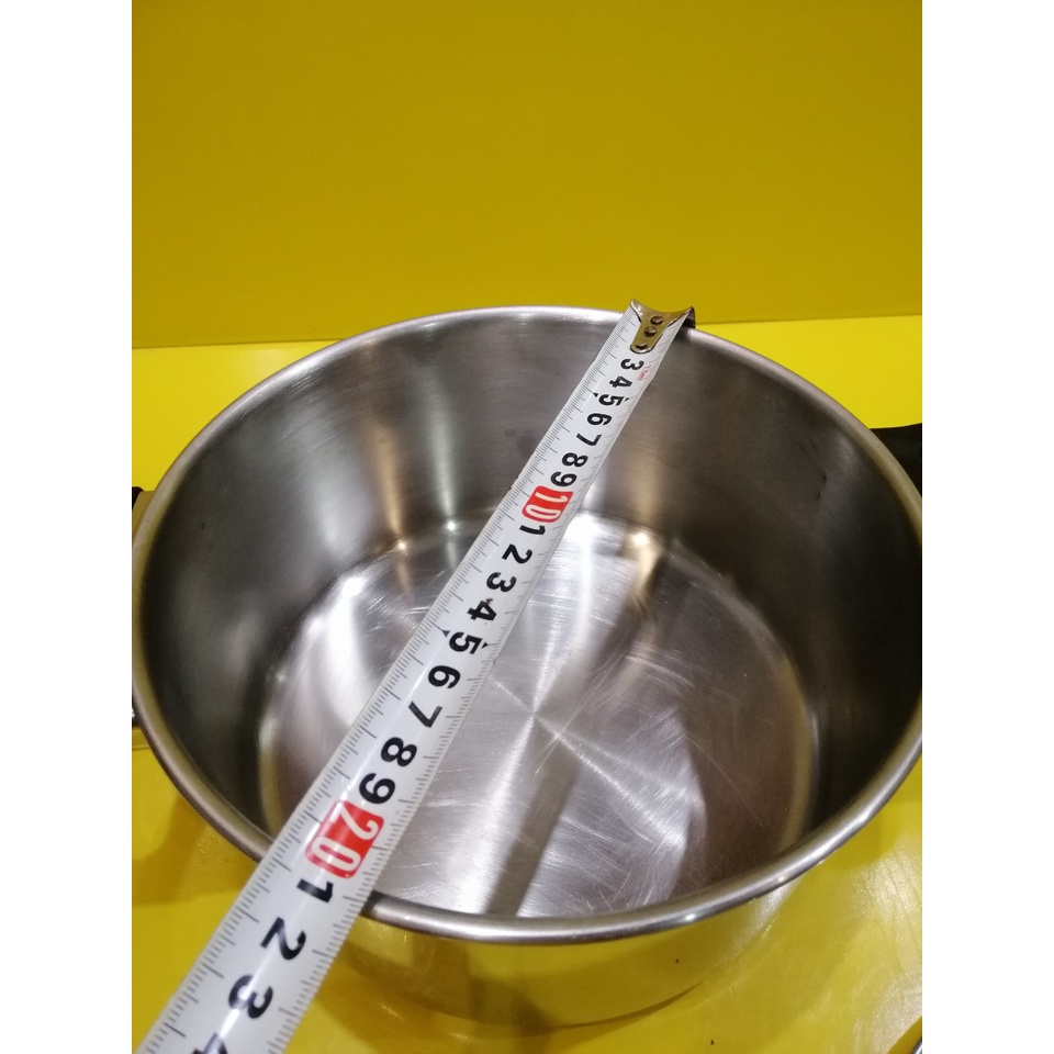 Nồi inox nội địa Nhật, size 21cm, cao 11cm (mã 959), Dùng được bếp từ