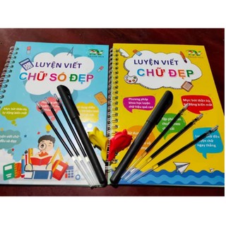 [Combo] Luyện Viết Chữ Đẹp - Số Đẹp Tự Bay Mực Cho Bé
