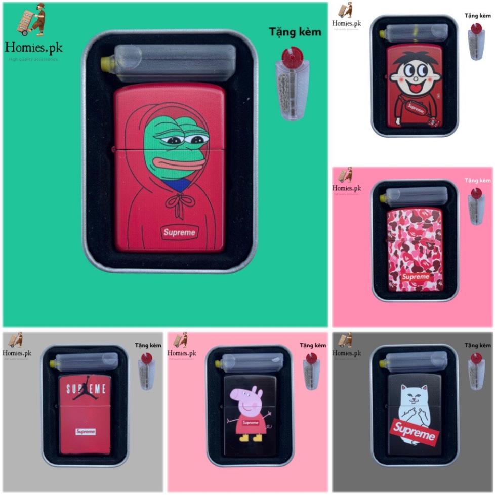 Combo Vỏ Zịppo Kim Loại Cao Cấp kèm hộp bền bỉ, thiết kế độc lạ bởi Homies.pk