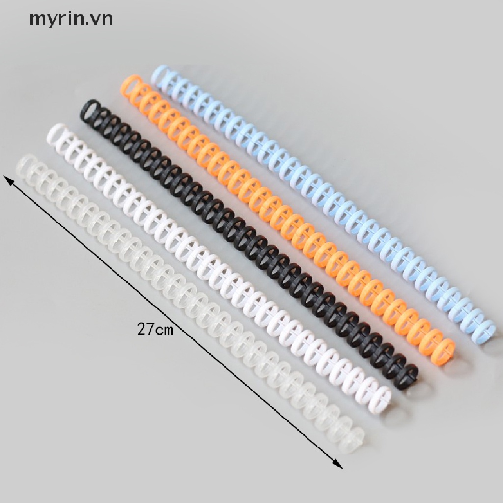 Set 5 Vòng Xoắn Ốc 30 Lỗ Bằng Nhựa Chuyên Dụng Cho Làm Văn Phòng