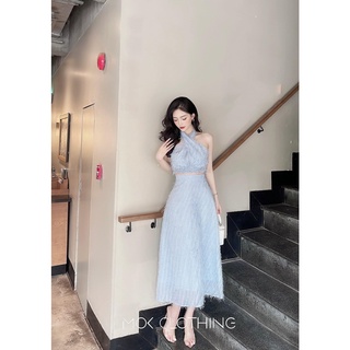Sét lông vũ cổ yếm có đệm KimHoa77